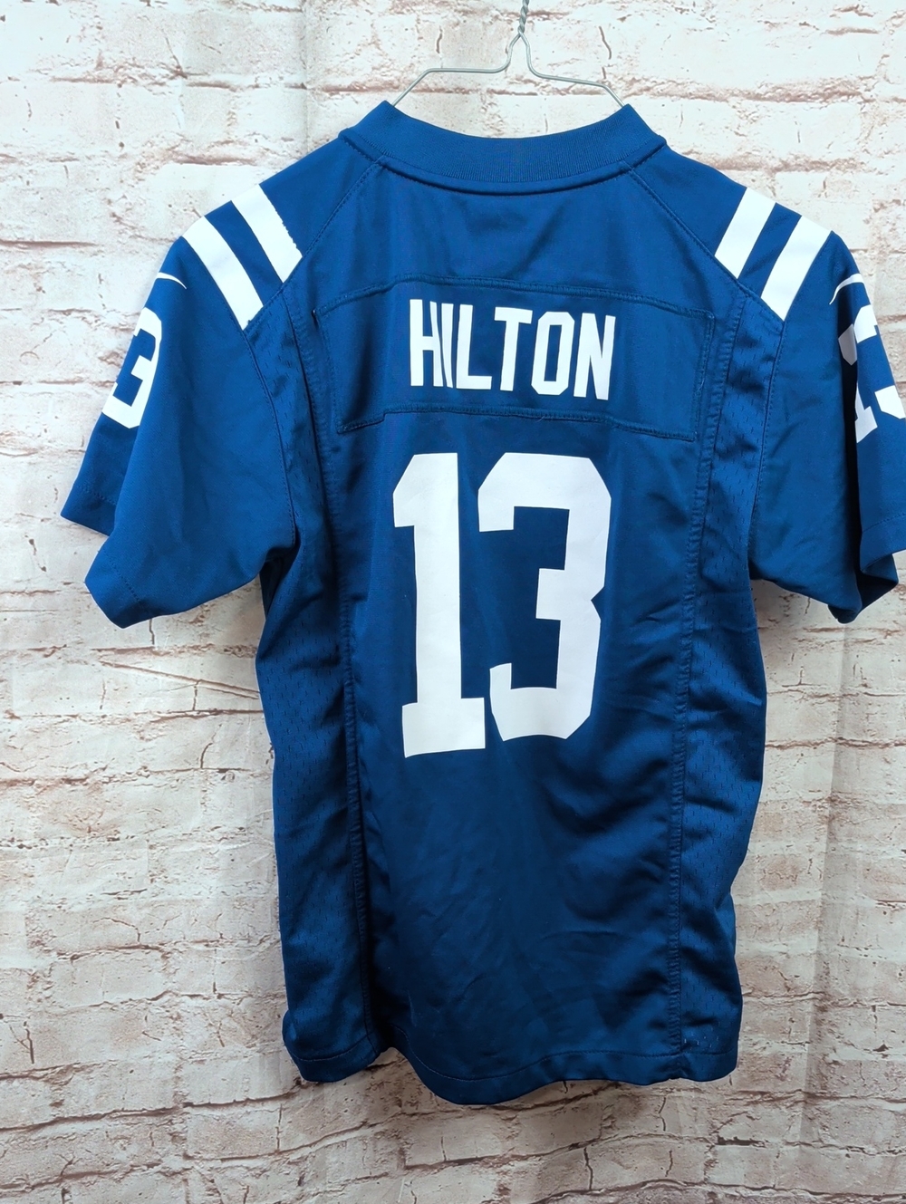Nike Indianapolis Colts #13 TY Hilton On Field Jersey NFL Football Medium Youth